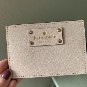 Pink Kate Spade card holder